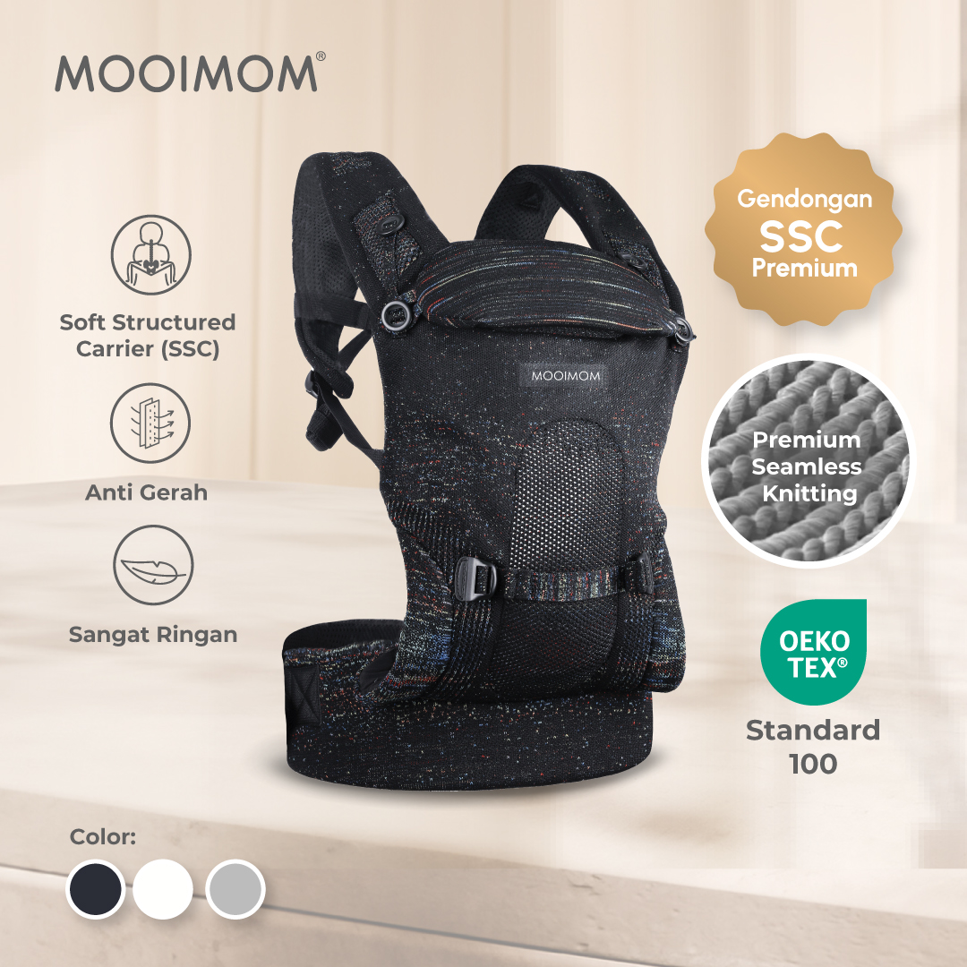 Mooimom AiryKnit Baby Carrier - Gendongan Premium SSC Airy Knit