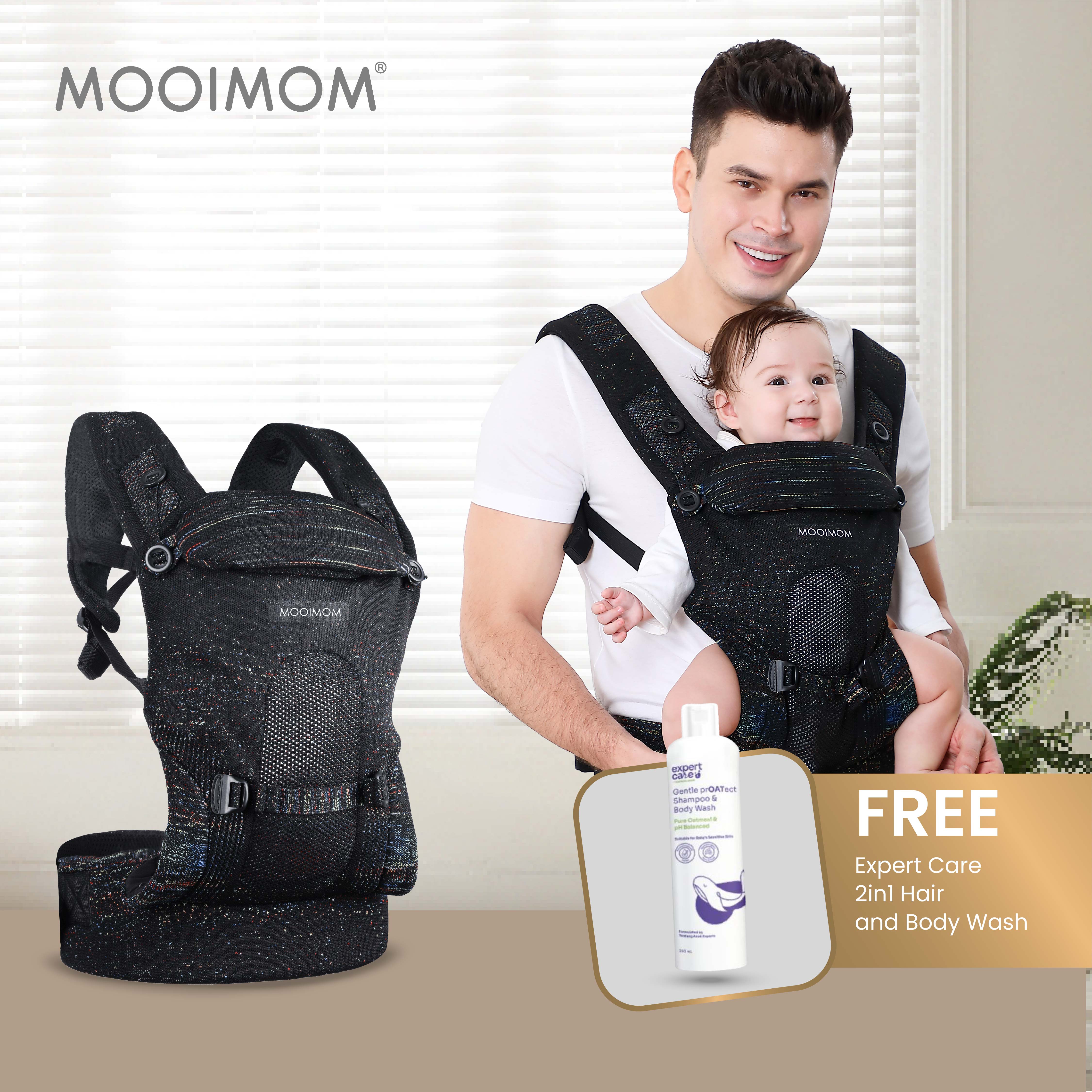 Mooimom AiryKnit Baby Carrier - Gendongan Premium SSC Airy Knit