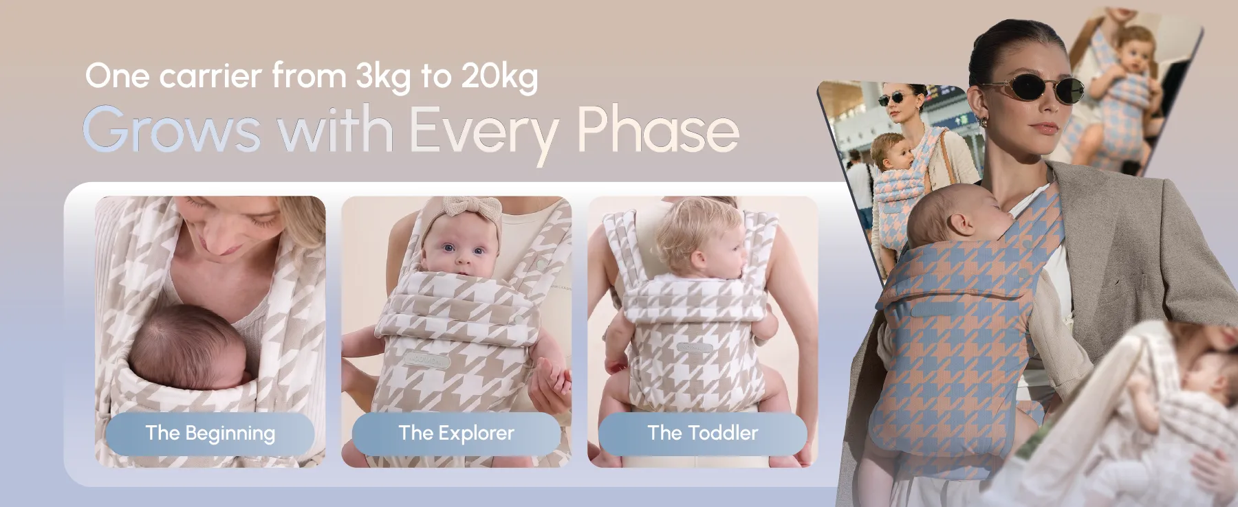 MOOIMOM Evolve Baby Carrier description image