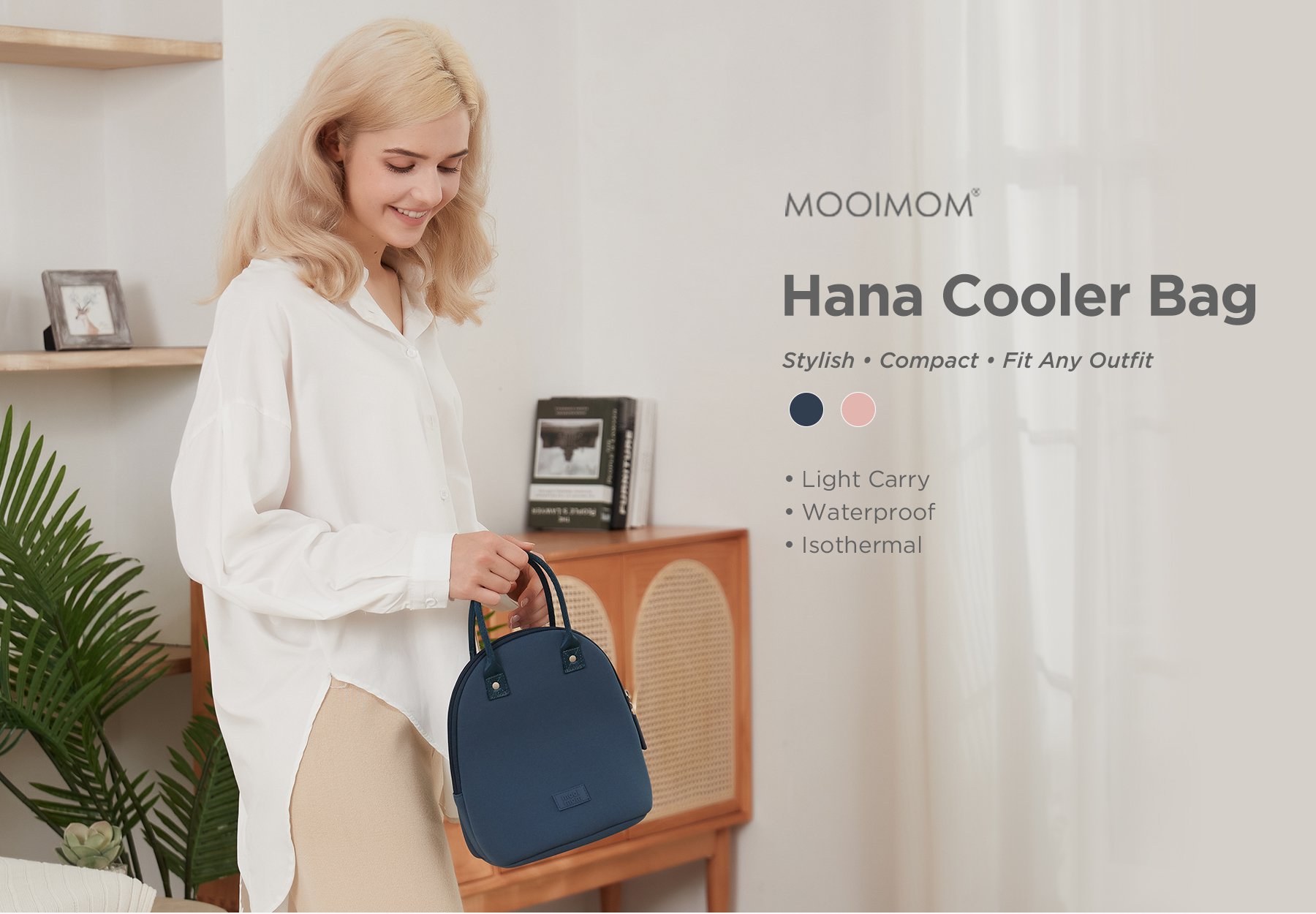 MOOIMOM Hana Cooler Bag - Tas ASI Perah (ASIP) Stylish description image