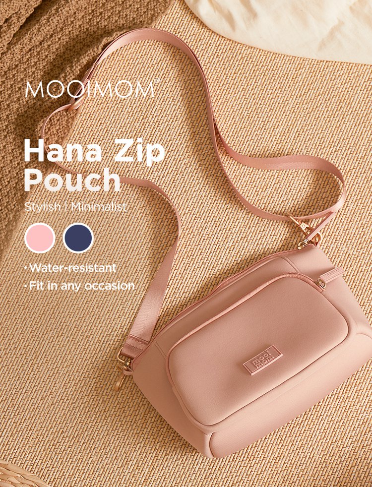 MOOIMOM Hana Zip Pouch - Tas Clutch Pouch-Style description image