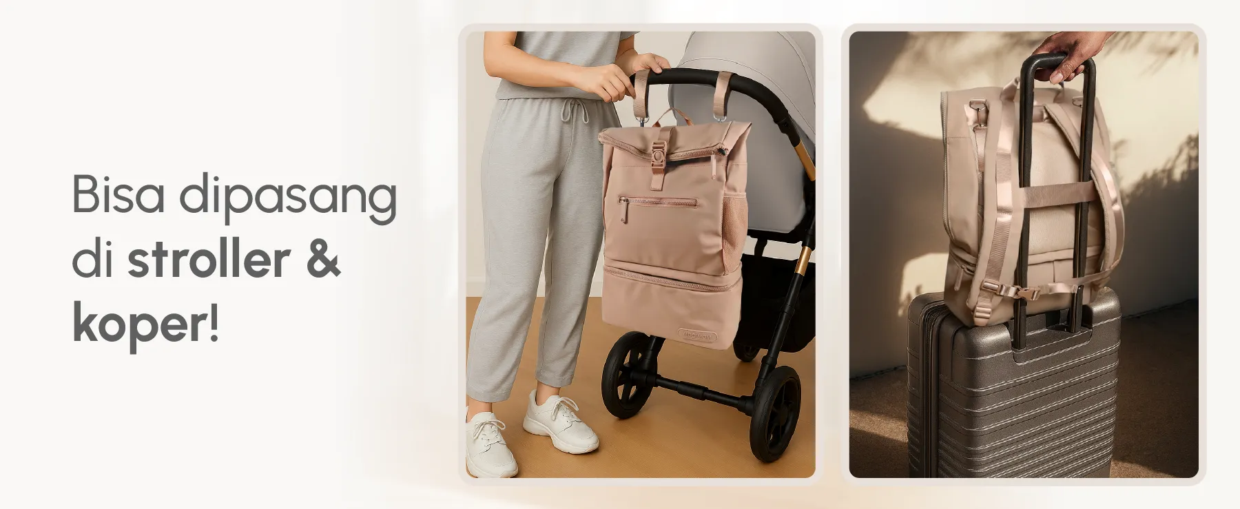 MOOIMOM On-the-Go Diaper & Cooler Bag description image