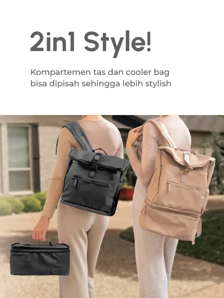 MOOIMOM On-the-Go Diaper & Cooler Bag description image