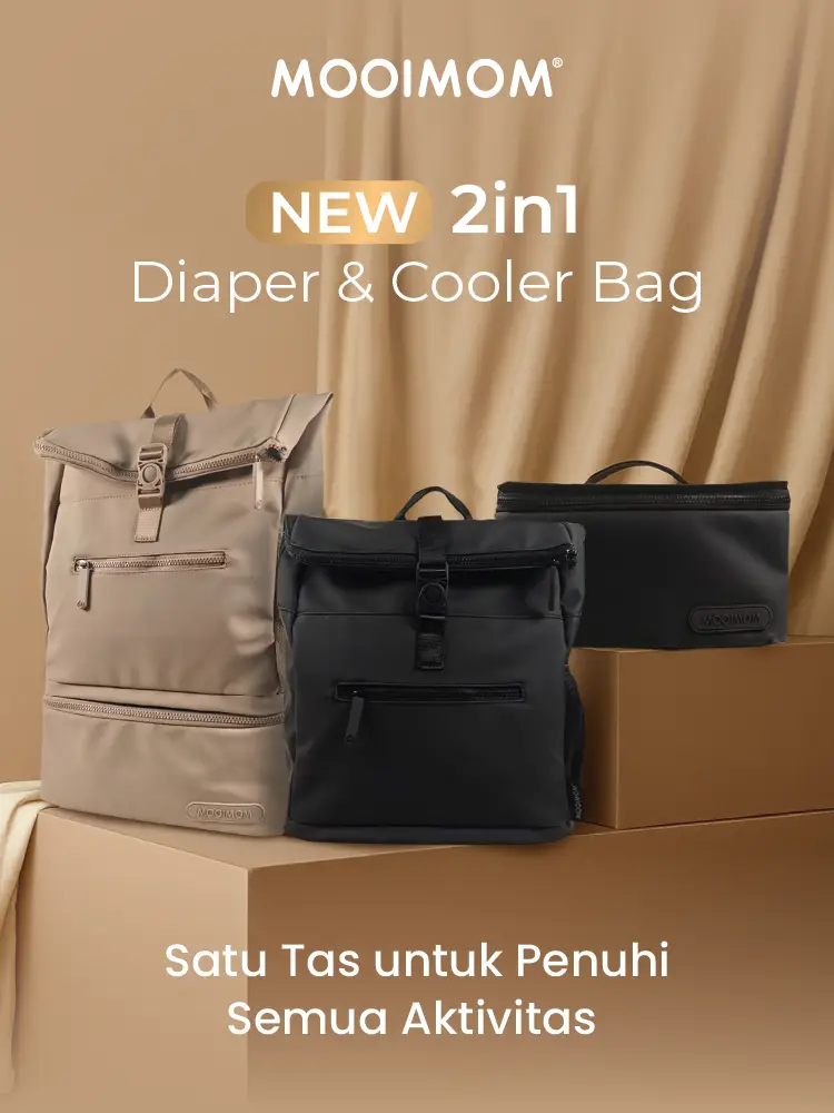 MOOIMOM On-the-Go Diaper & Cooler Bag description image