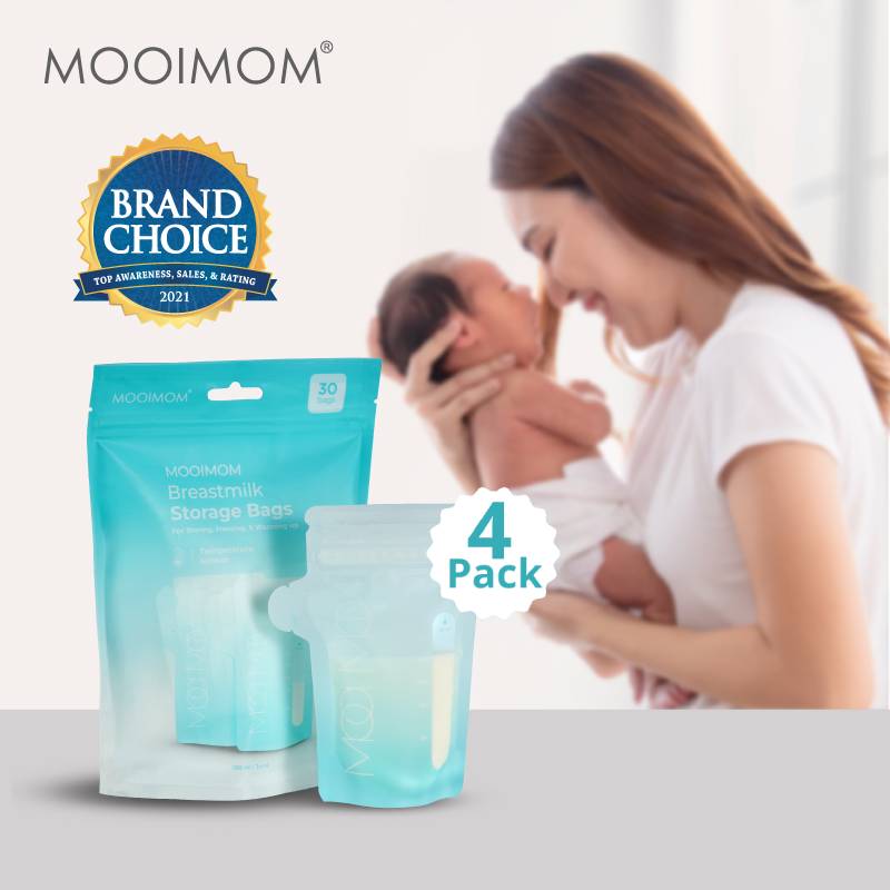 MOOIMOM Breastmilk Storage Bags 100ml (120 pcs)