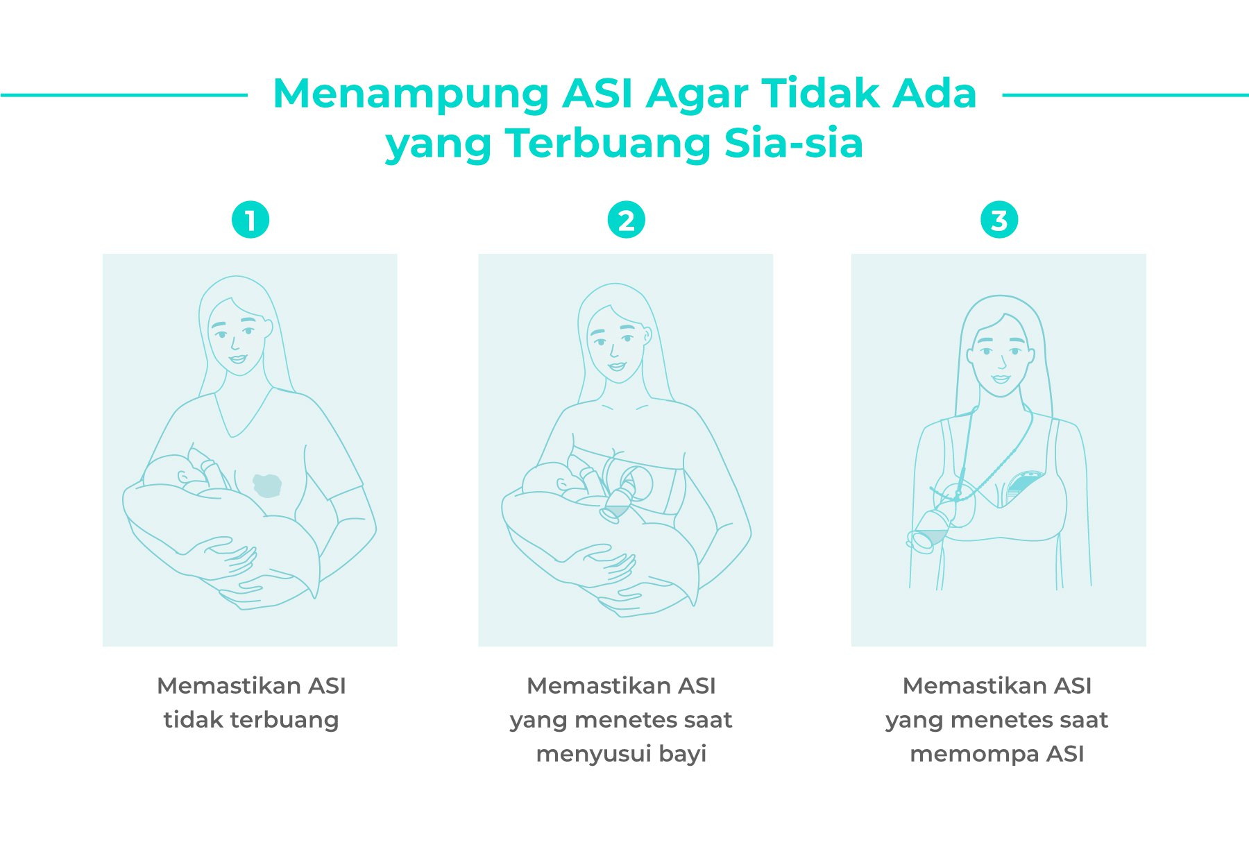 MOOIMOM Premium Silicone Breast Pump Package - Penampung ASI Silikon Premium description image