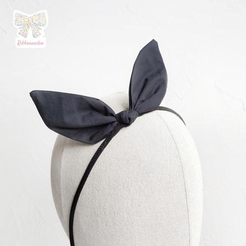 Ribbonandco Bunny All Black - Pita Bayi & Anak Variant Hitam