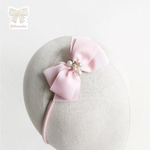 Ribbonandco Perla Medium Variant Pink - Pita Bayi & Anak