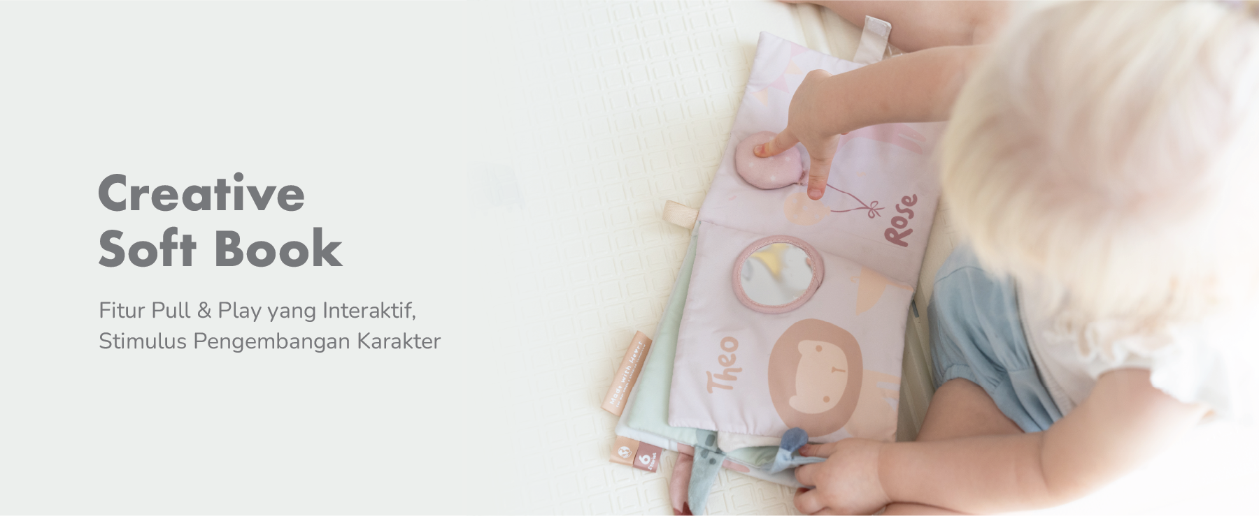 mugu CUDDLE GIFTSET - Set Perlengkapan Mainan Anak: Boneka Stuffed, Creative Book, dan Plush Toys description image