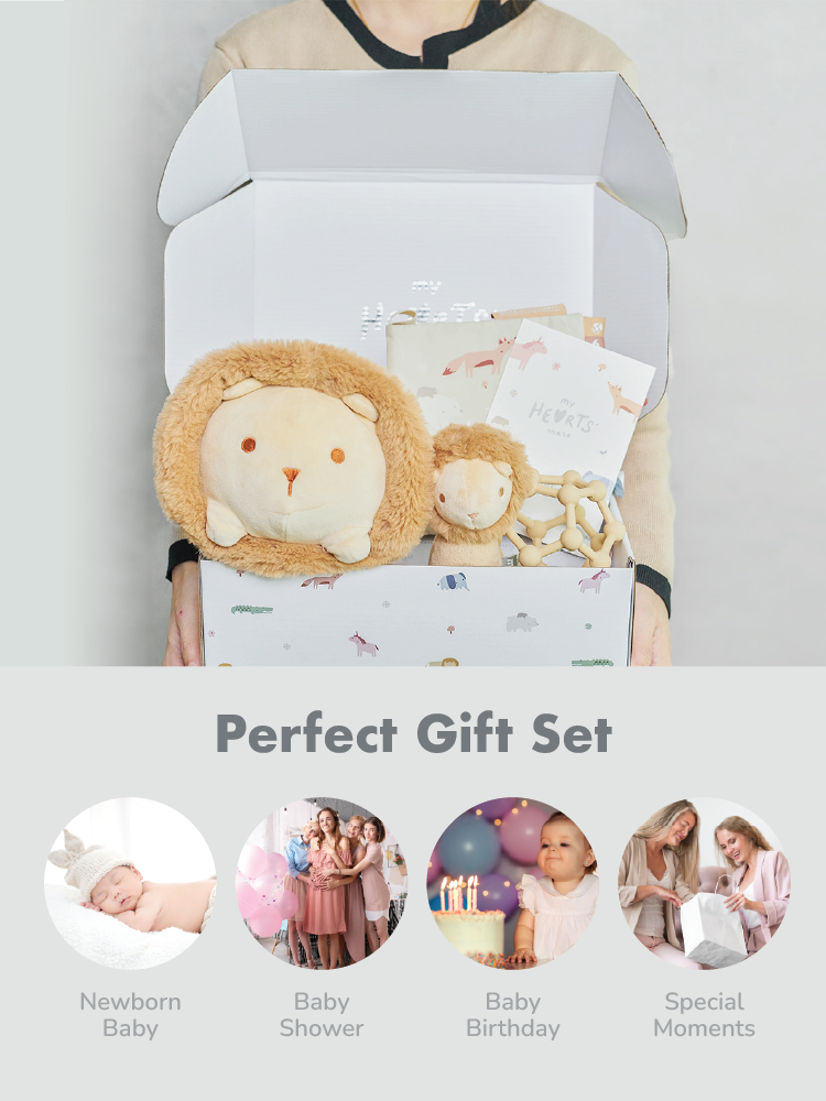 mugu CUDDLE GIFTSET - Set Perlengkapan Mainan Anak: Boneka Stuffed, Creative Book, dan Plush Toys description image