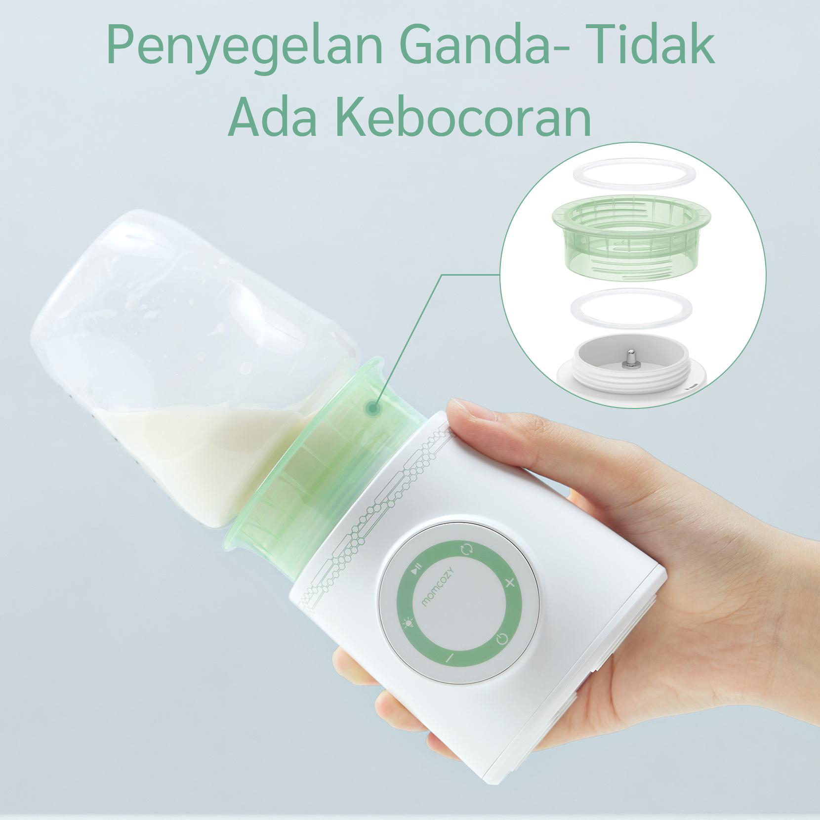 Momcozy Cordless Portable Baby Bottle Warmer for Travel description image