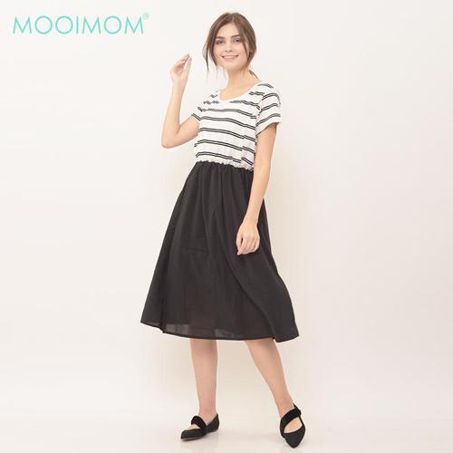 MOOIMOM Tulle Midi Nursing Dress - Dress Hamil Menyusui