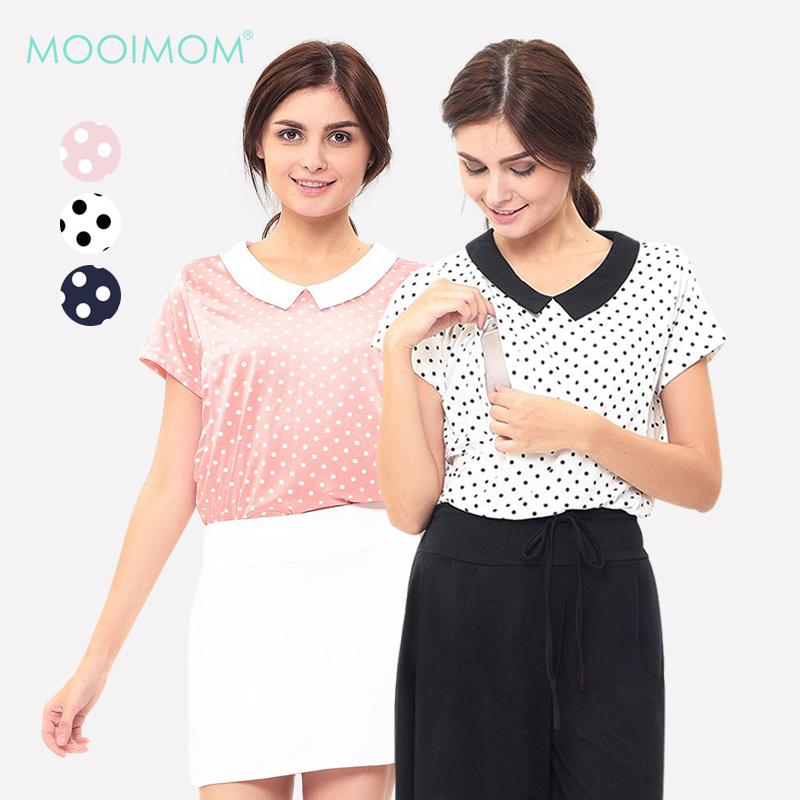 MOOIMOM Nintage Nursing Top In Polka Dot - Baju Hamil & Menyusui