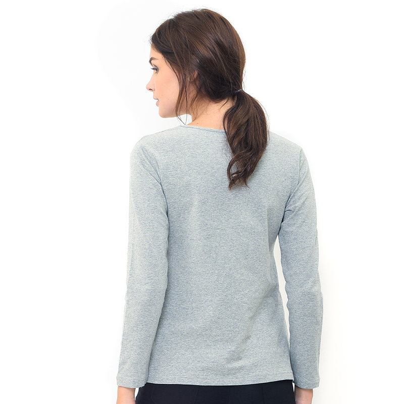 Basic Long Sleeve Nursing Top - Atasan Ibu Hamil Menyusui - Foto 9