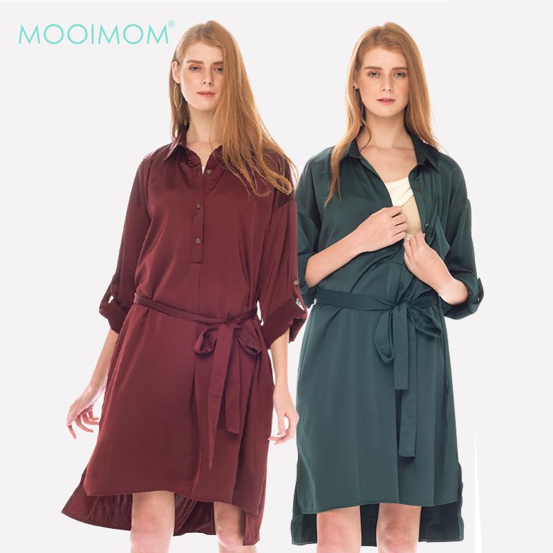 MOOIMOM Nursing Dress - Dress Hamil Menyusui