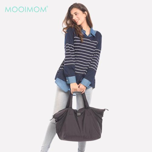 MOOIMOM Navy Striped Vest Long Sleeves Nursing Shirt - Baju Hamil & Menyusui