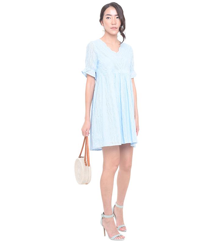 Babydoll Maternity & Nursing Dress - Dress Hamil Menyusui - Foto 3