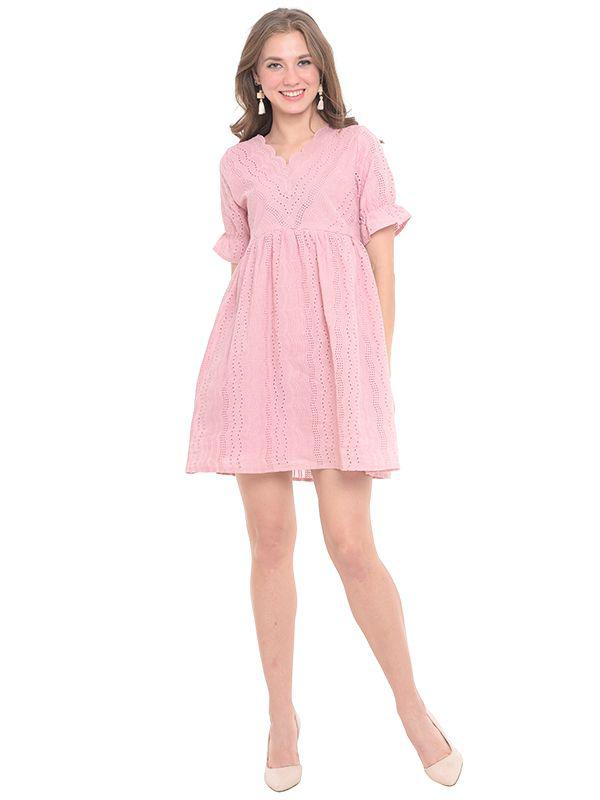 Babydoll Maternity & Nursing Dress - Dress Hamil Menyusui - Foto 7