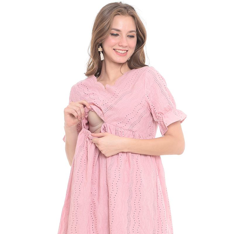 Babydoll Maternity & Nursing Dress - Dress Hamil Menyusui - Foto 10