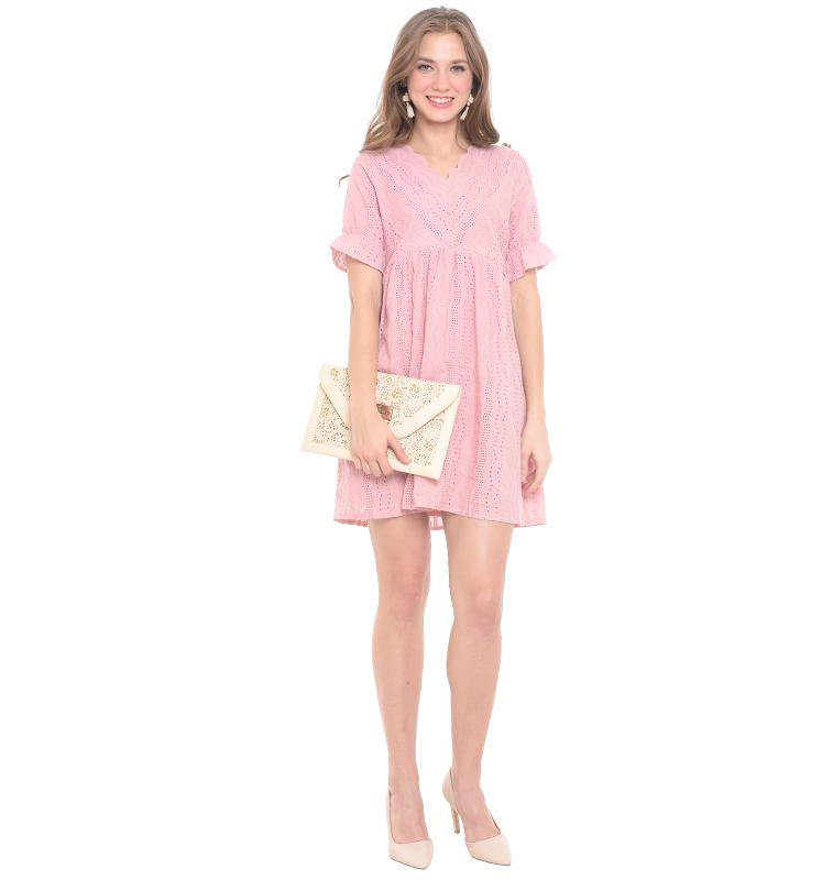Babydoll Maternity & Nursing Dress - Dress Hamil Menyusui - Foto 4