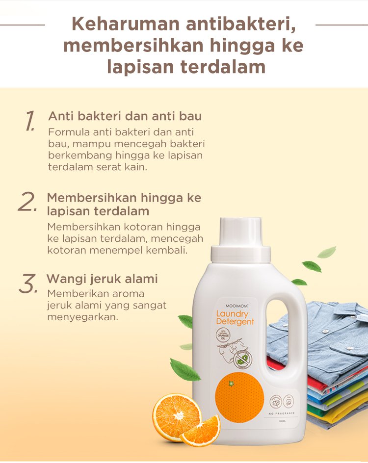 Oh My Orange Antibacterial Laundry Detergent description image