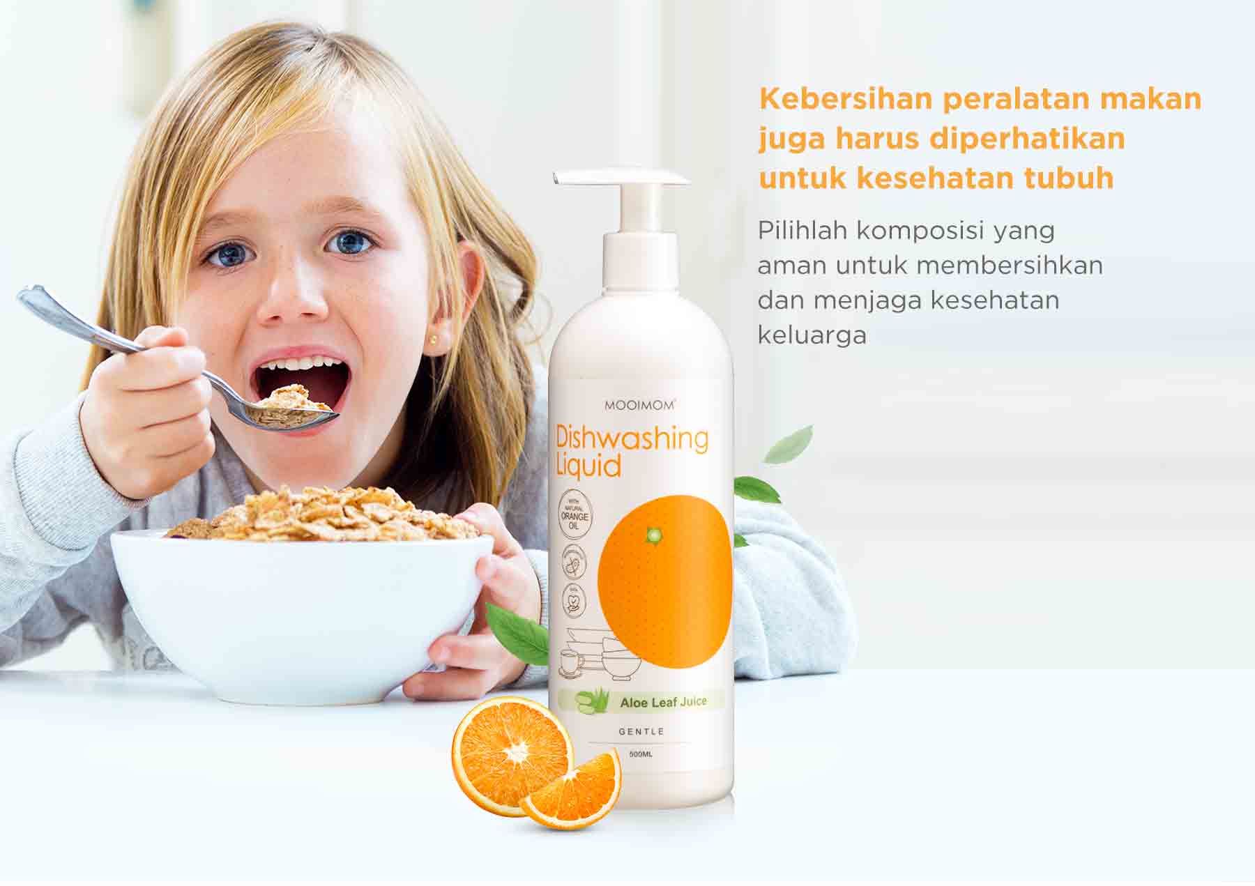 Oh My Orange Antibacterial Dishwashing Liquid description image