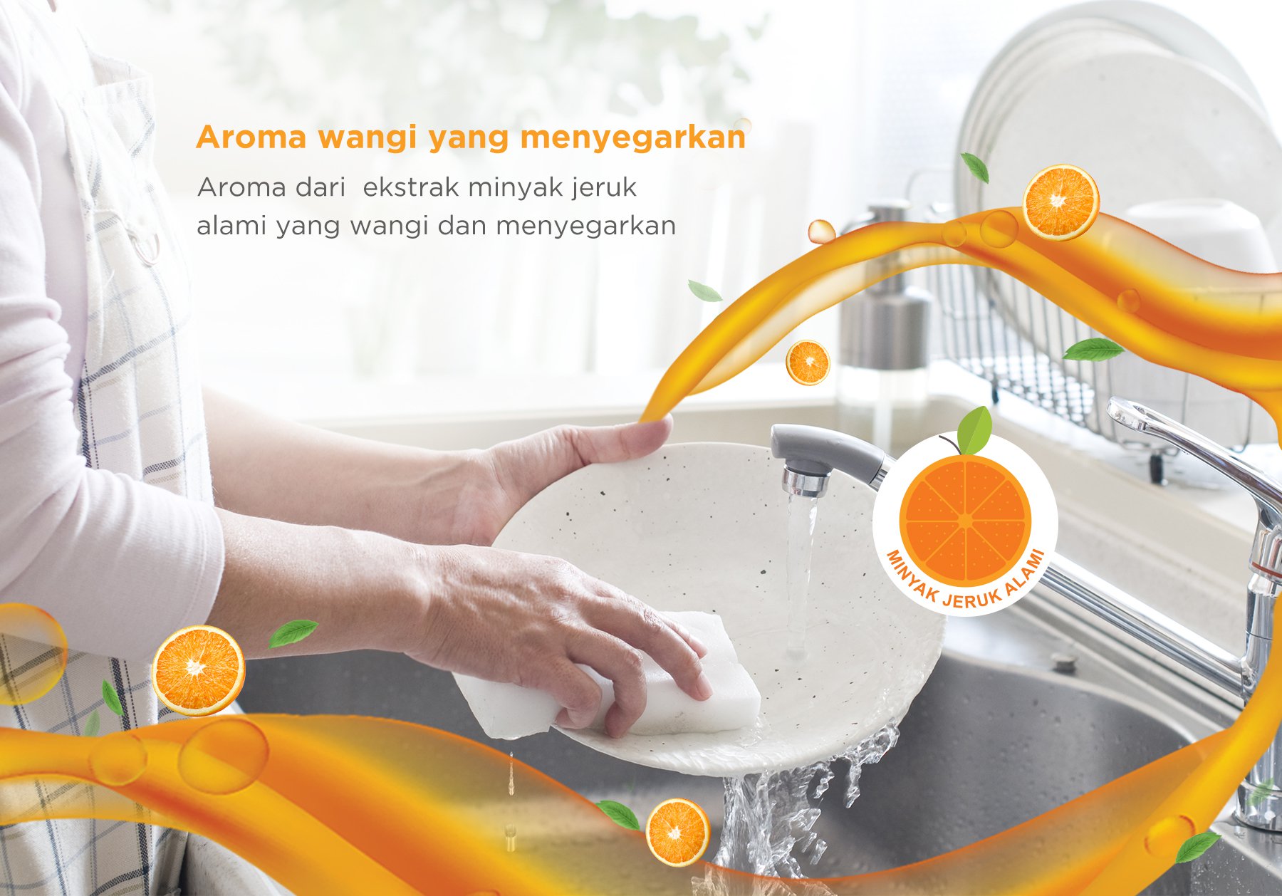 Oh My Orange Antibacterial Dishwashing Liquid description image