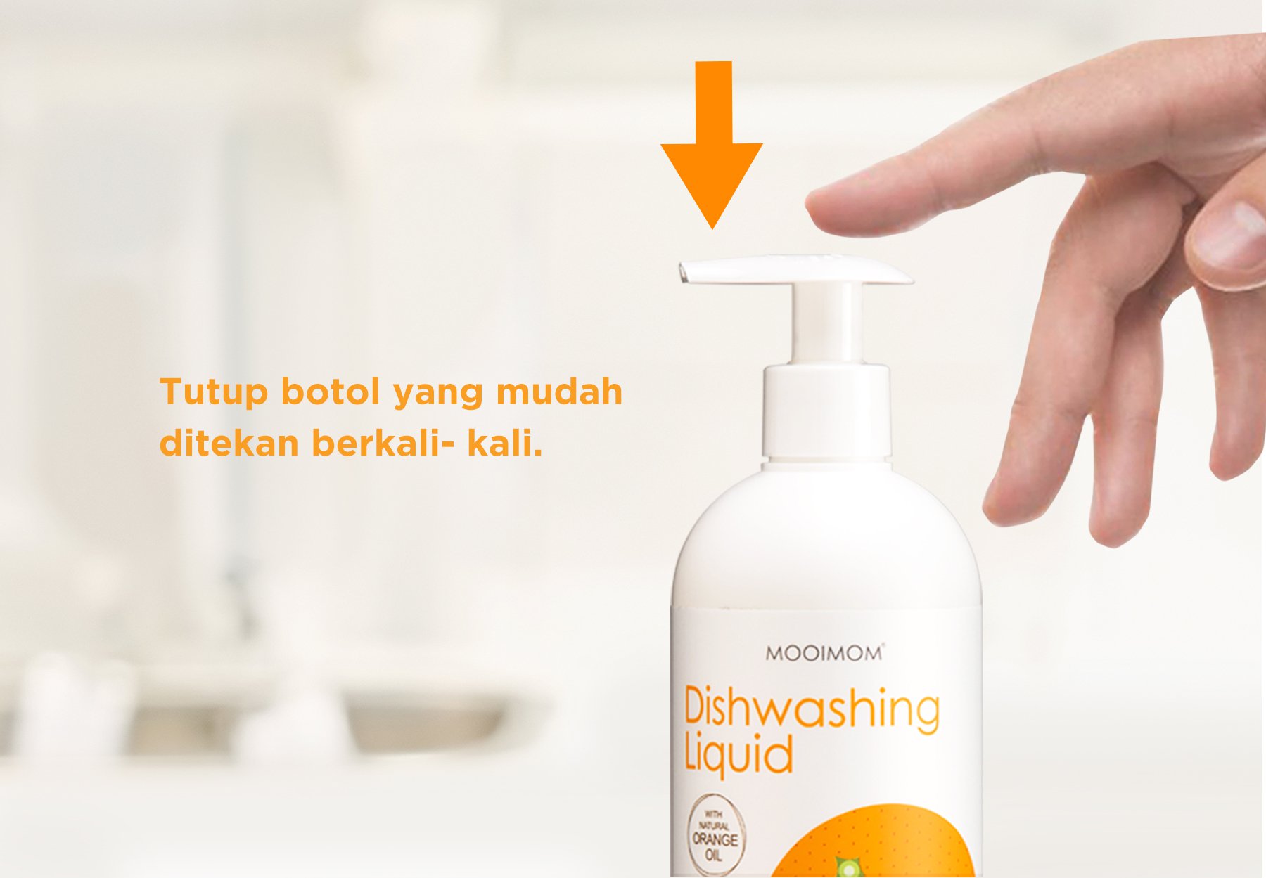 Oh My Orange Antibacterial Dishwashing Liquid description image