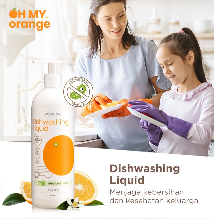 Oh My Orange Antibacterial Dishwashing Liquid description image