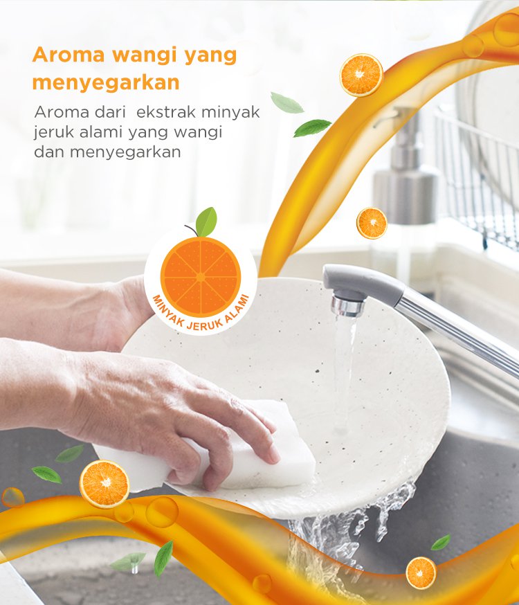 Oh My Orange Antibacterial Dishwashing Liquid description image