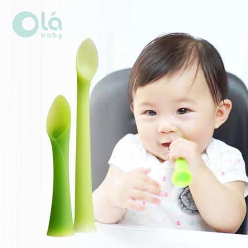 Olababy Feeding Spoon and Training Spoon - 2Pk - Sendok Makan Bayi Anak