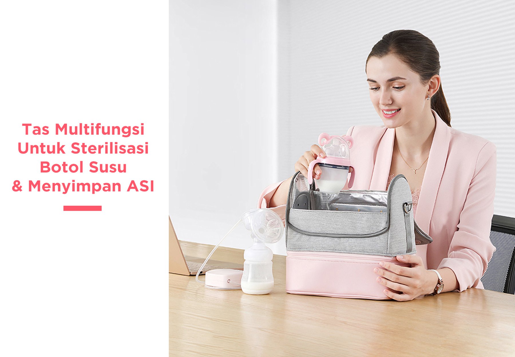 59S UVC Led Sterilizing Mommy Bag - Tas Sterilizer Portable description image