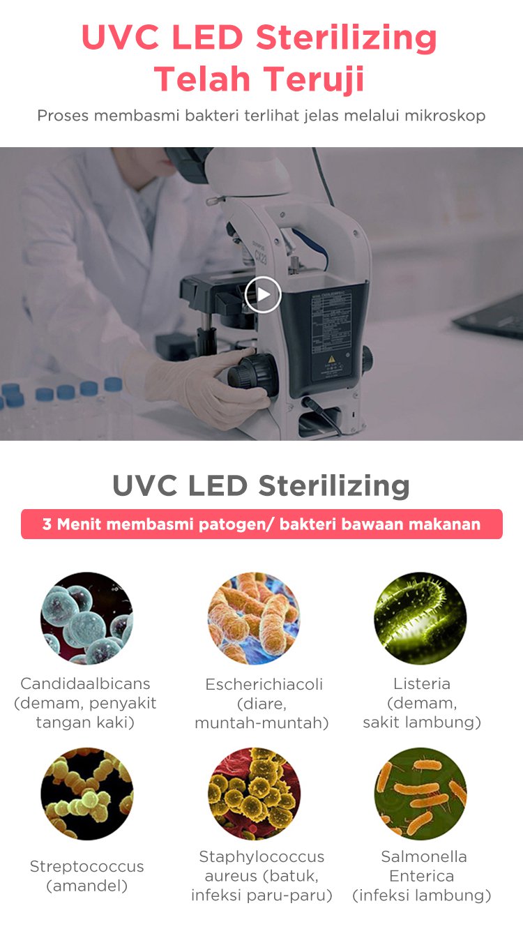 59S UVC Led Sterilizing Mommy Bag - Tas Sterilizer Portable description image