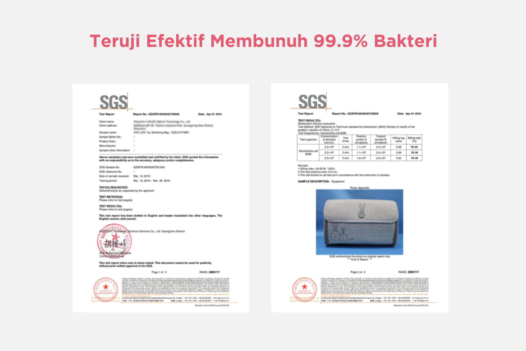 59S UVC LED Toys Sterilizer - Boks Sterilizer Portable description image