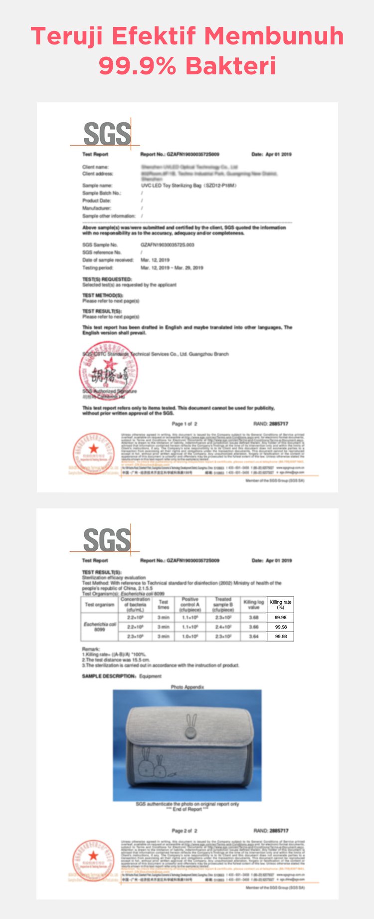 59S UVC LED Toys Sterilizer - Boks Sterilizer Portable description image