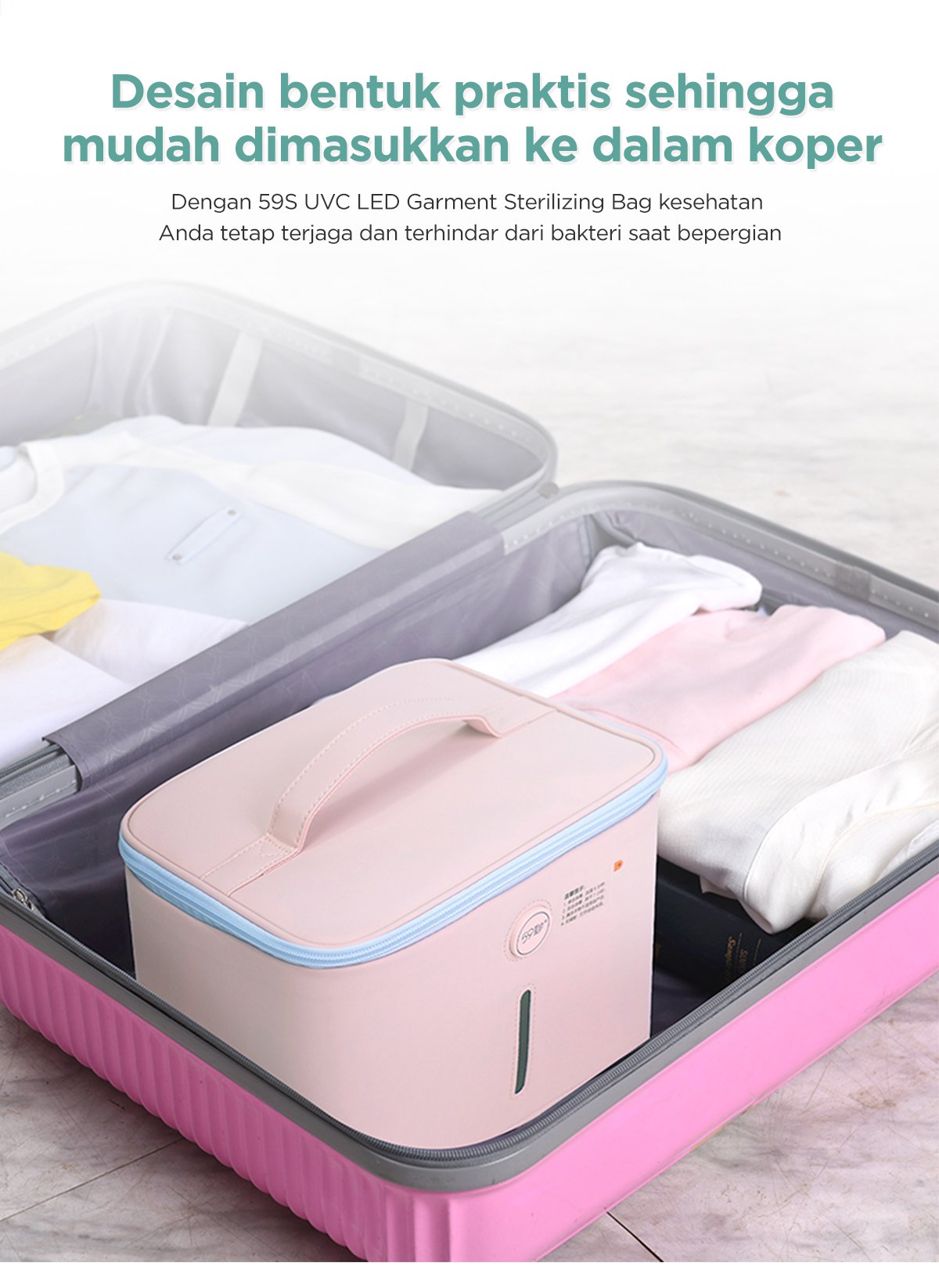 59S UVC Led Sterilizing Bag For Underwear description image