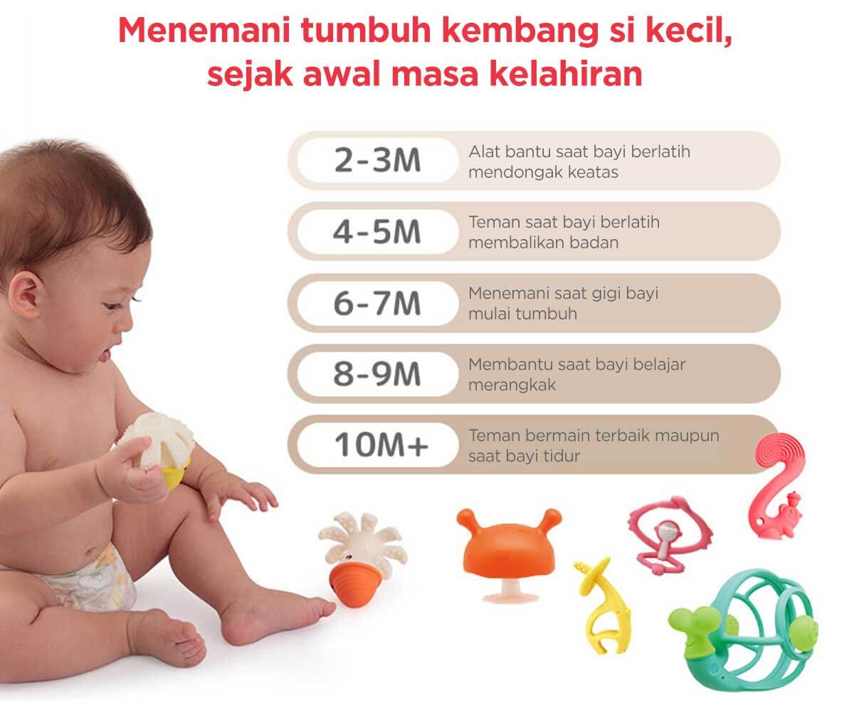 Mombella Within Arms Reach - Gantungan Empeng Teether Mainan Bayi description image