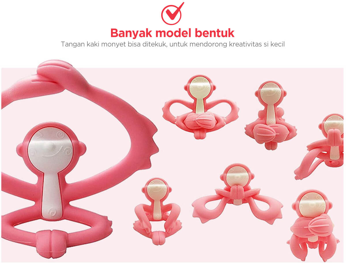 Mombella Hugging Monkey - Gigitan Bayi Aman description image