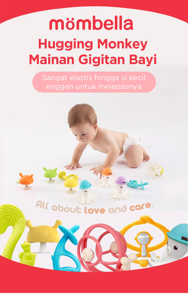 Mombella Hugging Monkey - Gigitan Bayi Aman description image