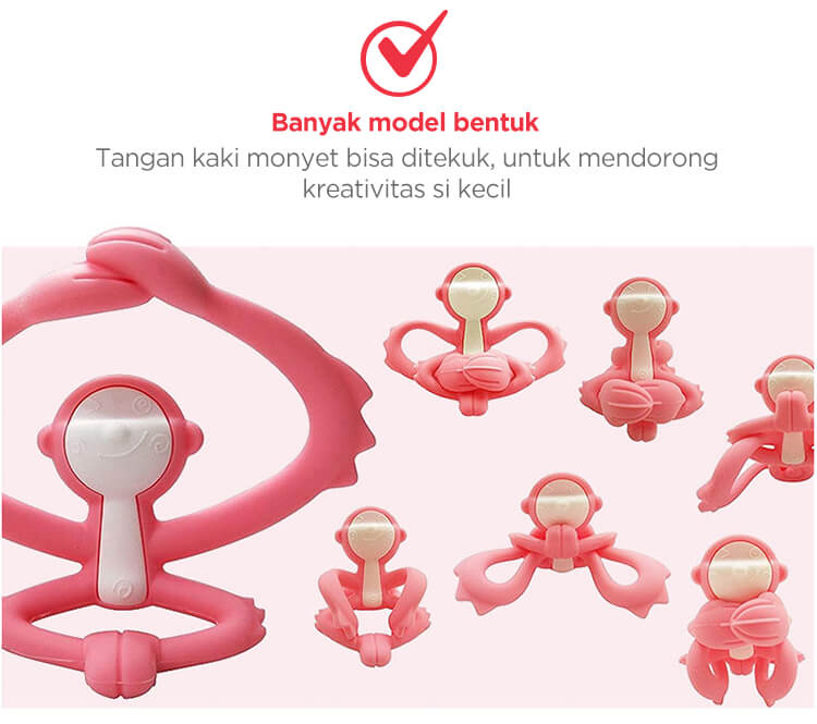 Mombella Hugging Monkey - Gigitan Bayi Aman description image