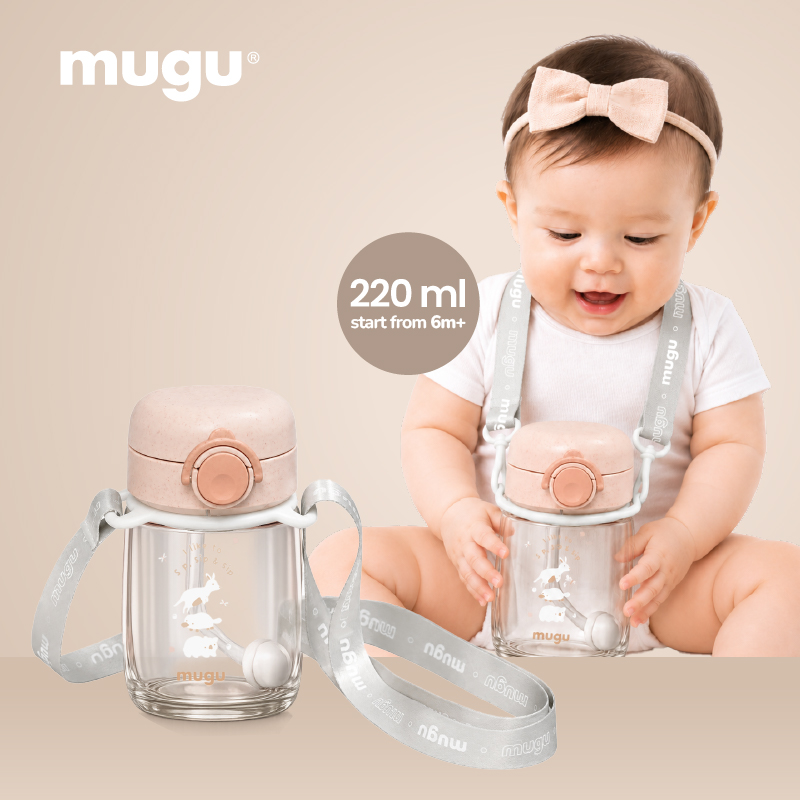 [NEW Bundling] mugu Sip & Carry Set - Tritan Training Bottle with Universal Strap