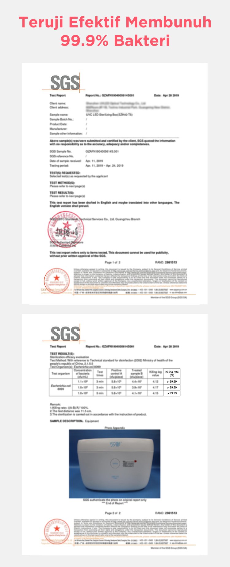 59S UVC Led Milk Bottle Sterilizing Box - UV Sterilizer Box description image