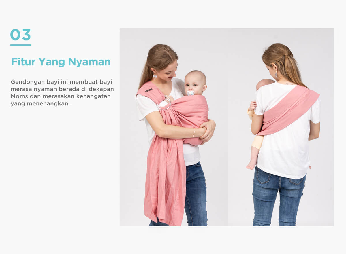 Tweeling & Co. Baby Sling - Gendongan Bayi Kain description image