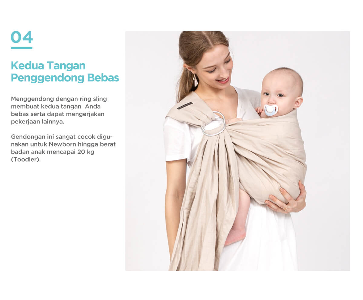 Tweeling & Co. Baby Sling - Gendongan Bayi Kain description image