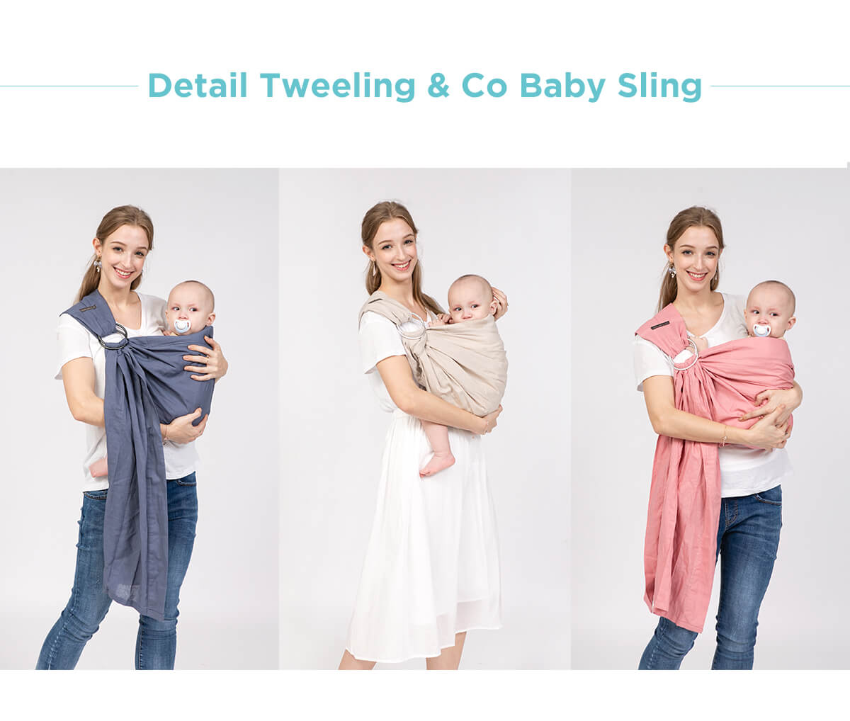 Tweeling & Co. Baby Sling - Gendongan Bayi Kain description image