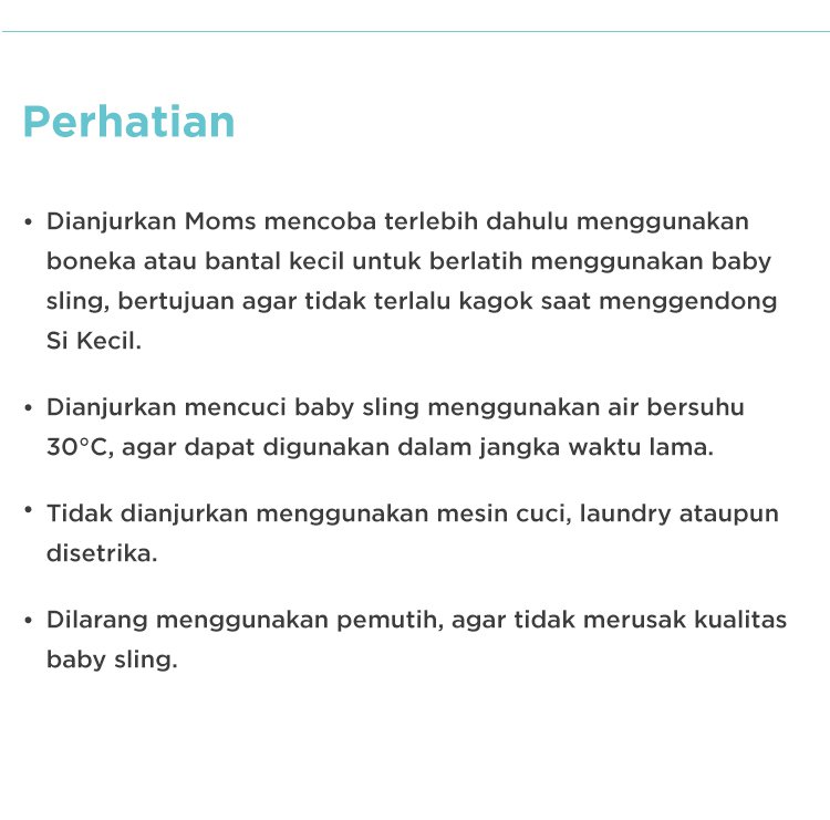 Tweeling & Co. Baby Sling - Gendongan Bayi Kain description image