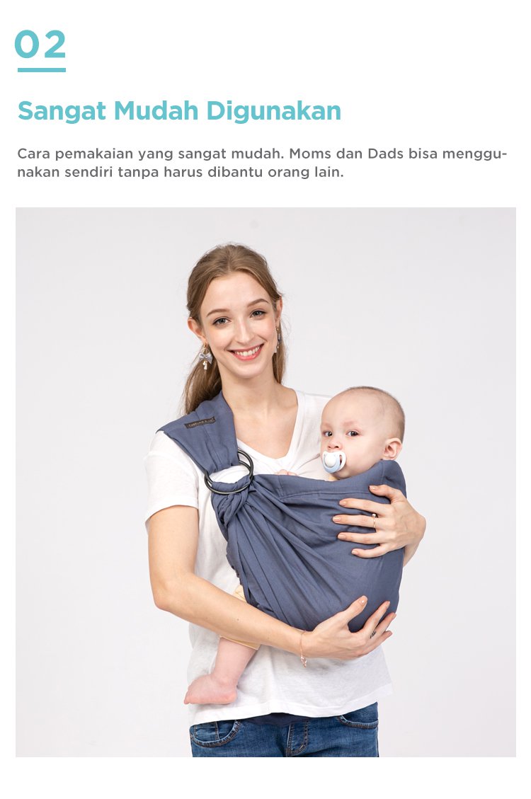 Tweeling & Co. Baby Sling - Gendongan Bayi Kain description image