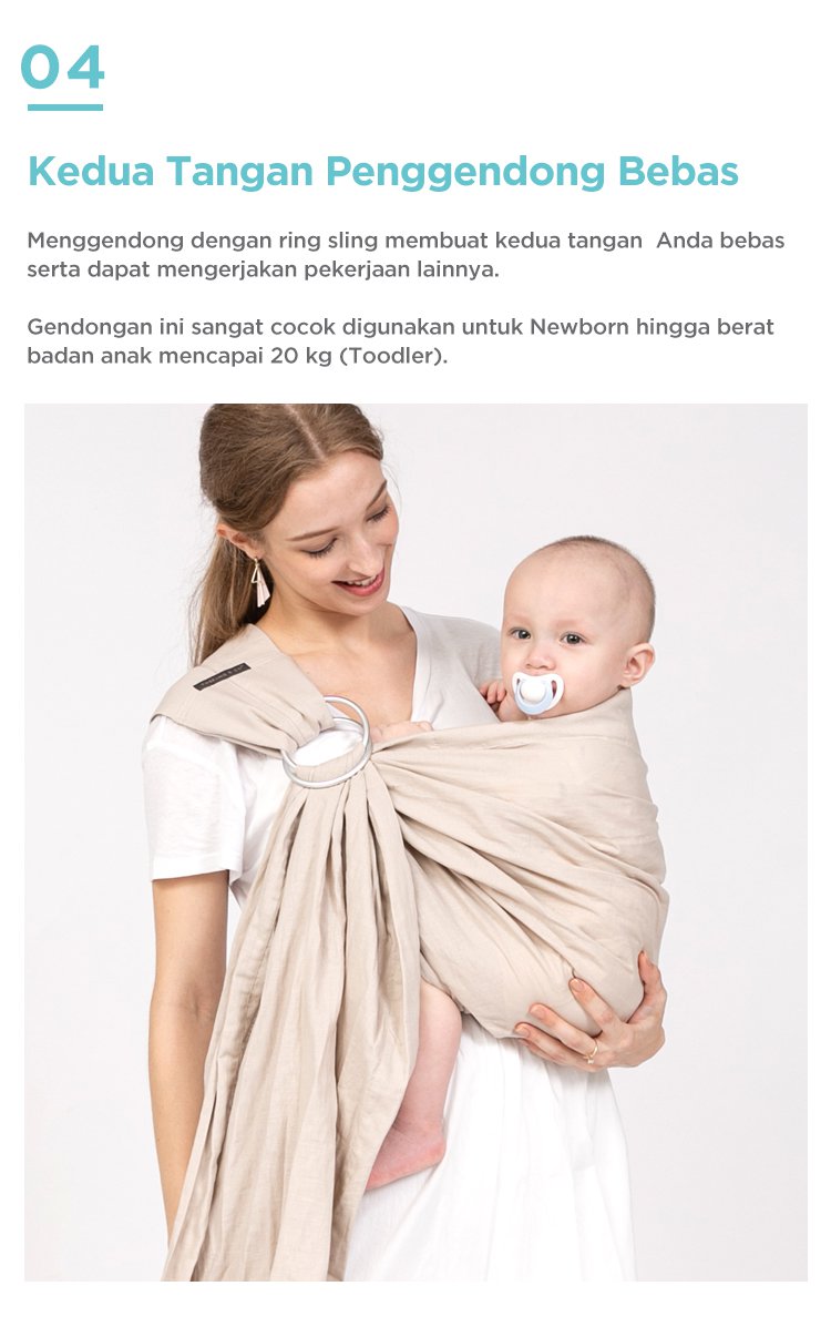 Tweeling & Co. Baby Sling - Gendongan Bayi Kain description image