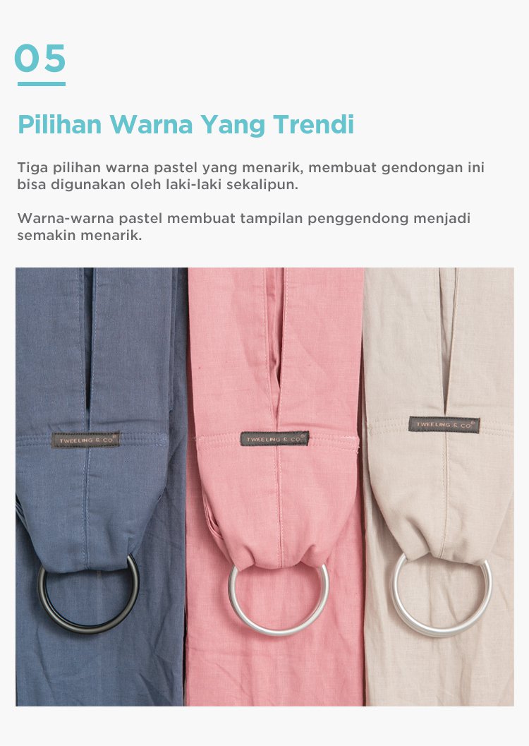 Tweeling & Co. Baby Sling - Gendongan Bayi Kain description image