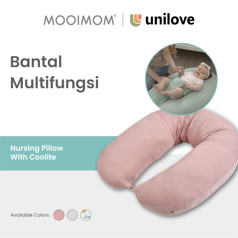 Unilove Nursing Pillow With Cover - Rusty Pink